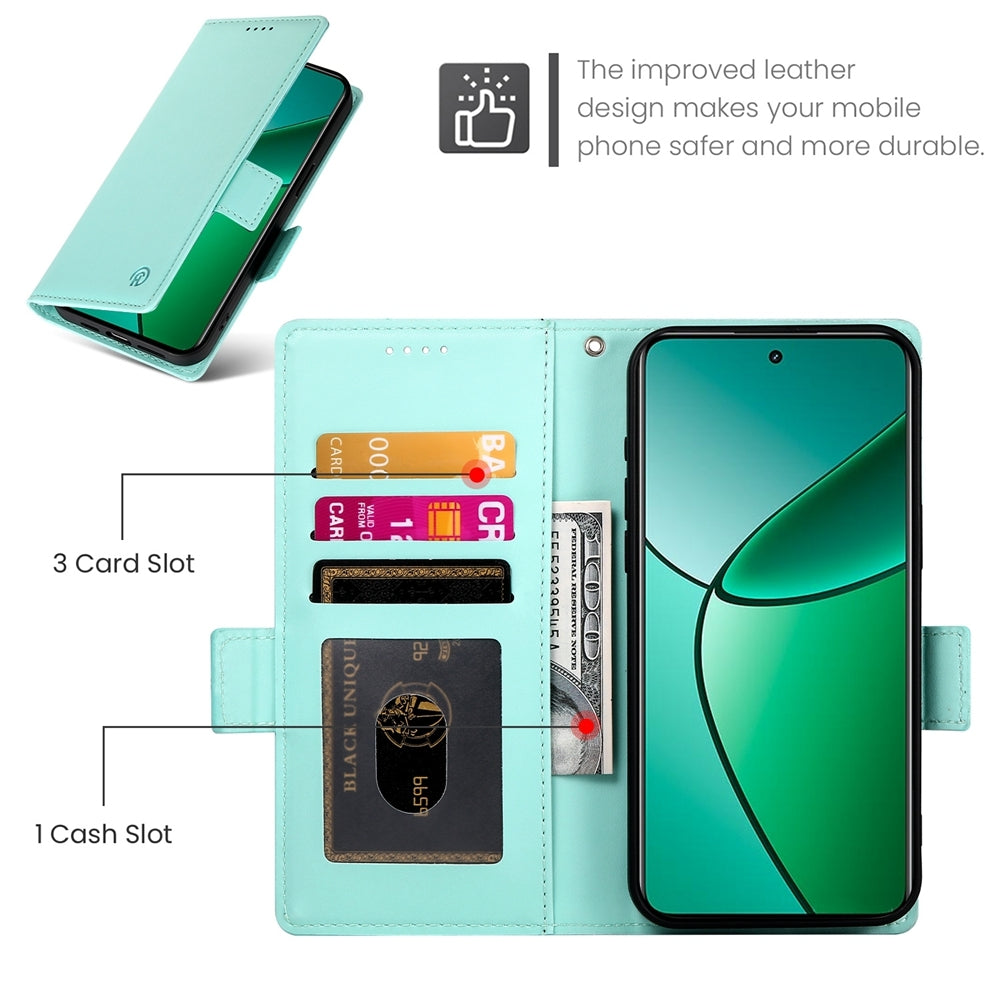 Realme 12+ Wallet Case - Luxury Magnetic PU Leather Flip Cover with Card Slots, Stand & Shockproof Protection