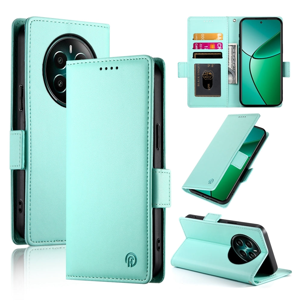 Realme Narzo 70 Pro Wallet Case - Luxury Magnetic PU Leather Flip Cover with Card Slots, Stand & Shockproof Protection