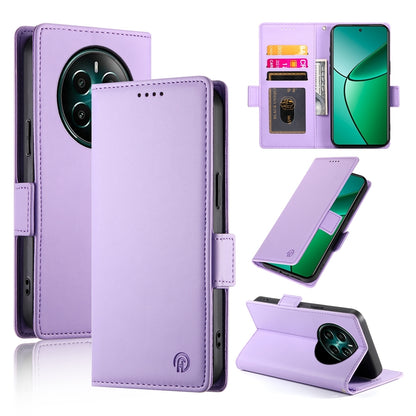 Realme 12+ Wallet Case - Luxury Magnetic PU Leather Flip Cover with Card Slots, Stand & Shockproof Protection