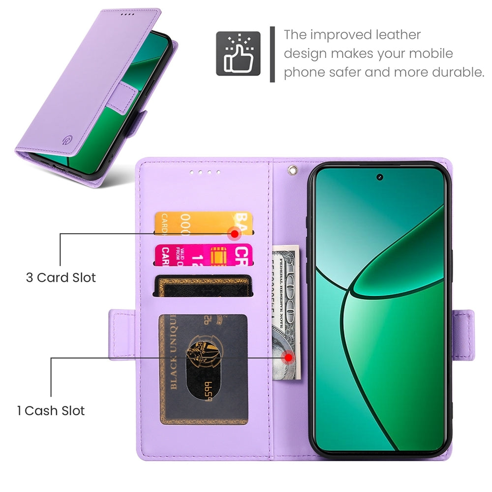 Realme Narzo 70 Pro Wallet Case - Luxury Magnetic PU Leather Flip Cover with Card Slots, Stand & Shockproof Protection