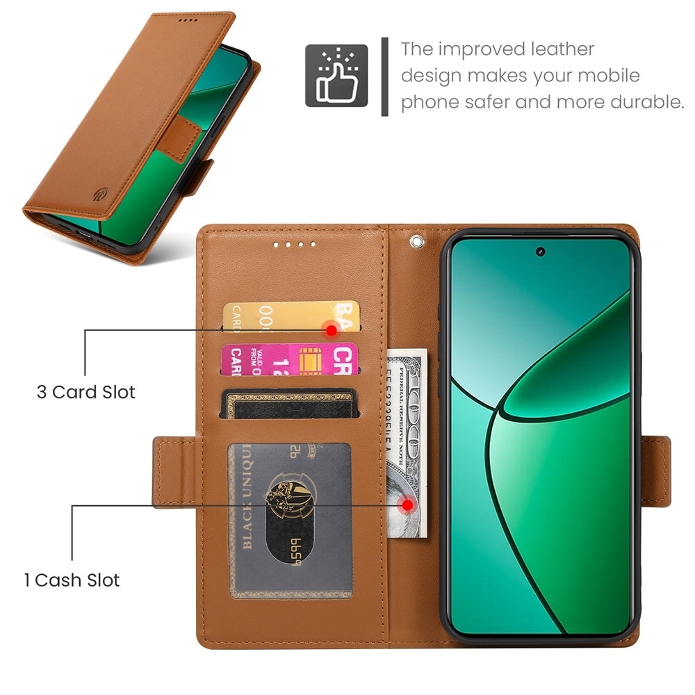 Realme 12+ Wallet Case - Luxury Magnetic PU Leather Flip Cover with Card Slots, Stand & Shockproof Protection