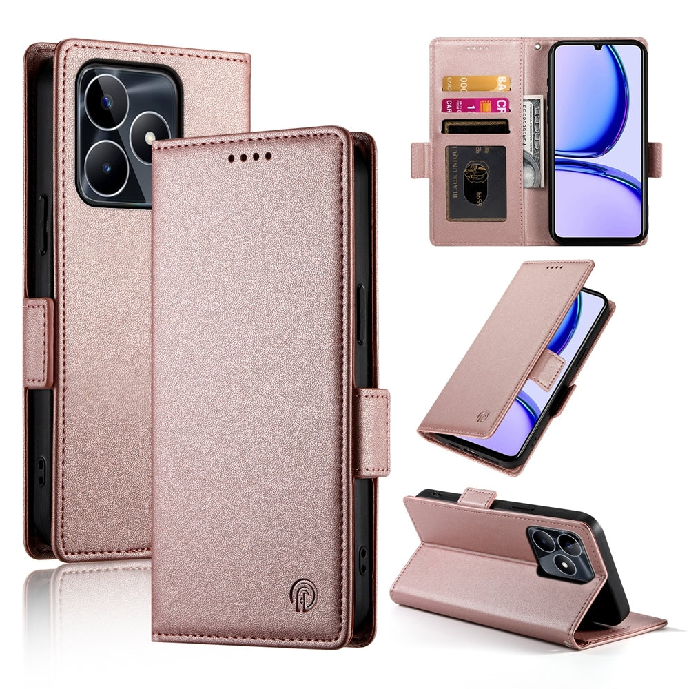 Realme C53 4G Wallet Case - Luxury Magnetic PU Leather Flip Cover with Card Slots, Stand & Shockproof Protection