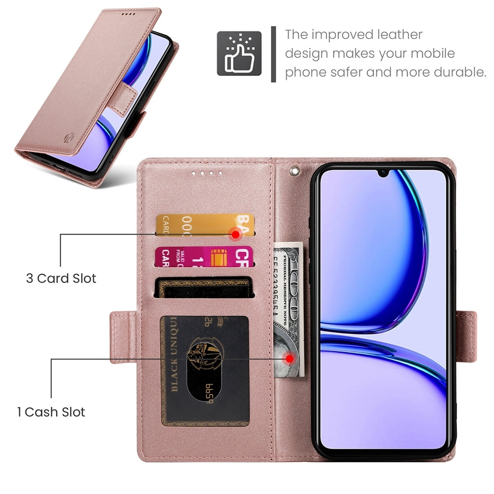 Realme C53 4G Wallet Case - Luxury Magnetic PU Leather Flip Cover with Card Slots, Stand & Shockproof Protection