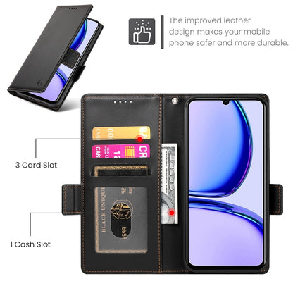 Realme C53 4G Wallet Case - Luxury Magnetic PU Leather Flip Cover with Card Slots, Stand & Shockproof Protection