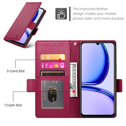 Realme C53 4G Wallet Case - Luxury Magnetic PU Leather Flip Cover with Card Slots, Stand & Shockproof Protection