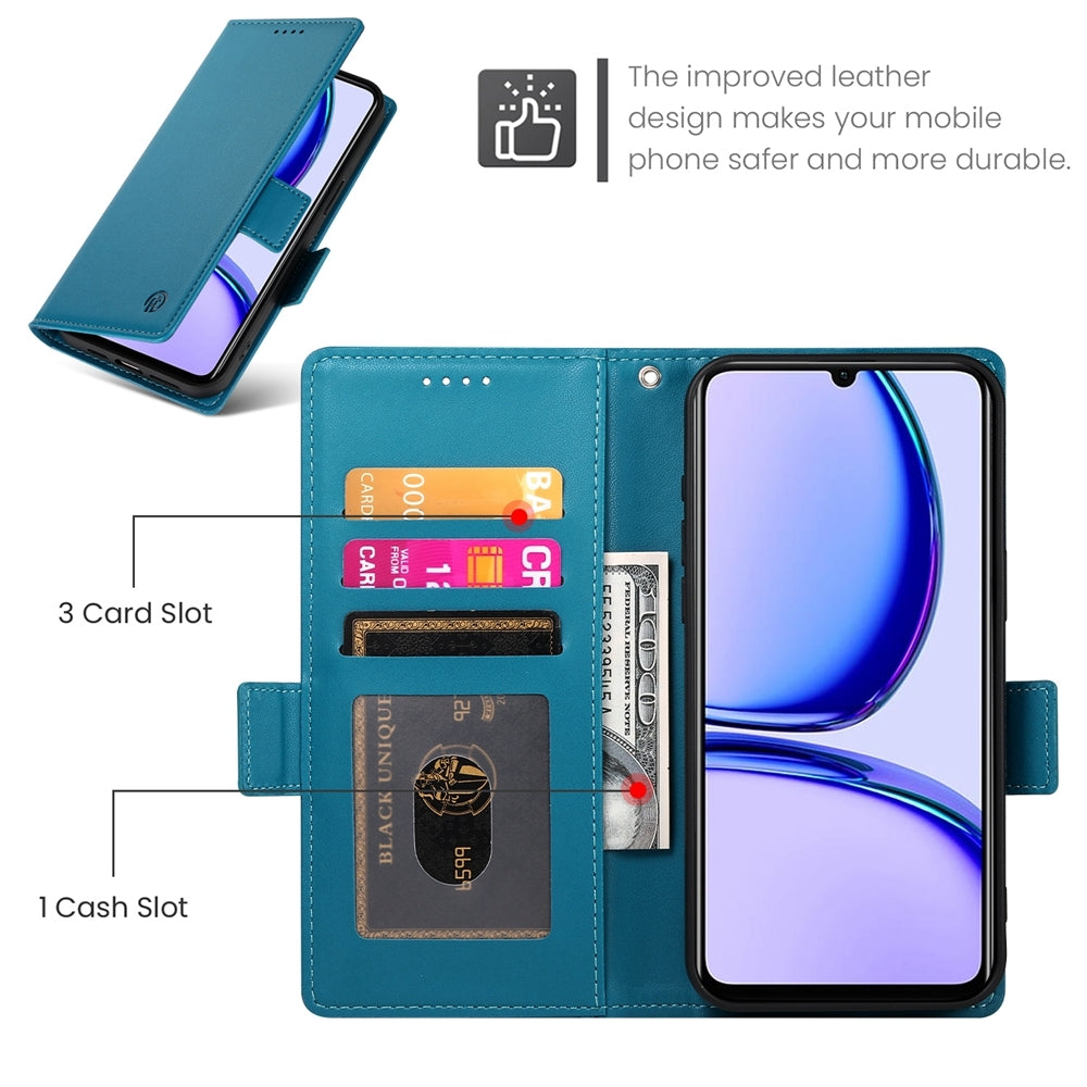 Realme Narzo N53 4G Wallet Case - Luxury Magnetic PU Leather Flip Cover with Card Slots, Stand & Shockproof Protection