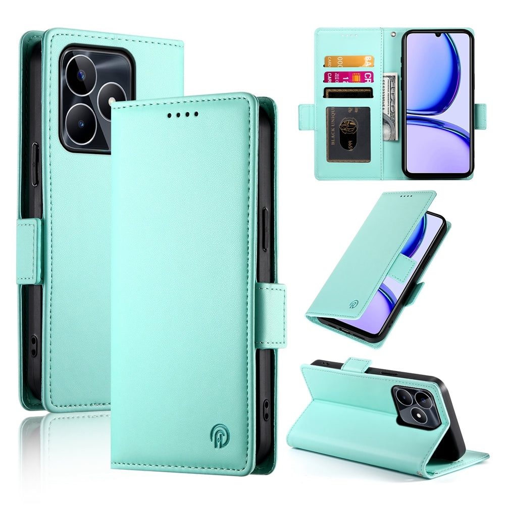 Realme Narzo N53 4G Wallet Case - Luxury Magnetic PU Leather Flip Cover with Card Slots, Stand & Shockproof Protection