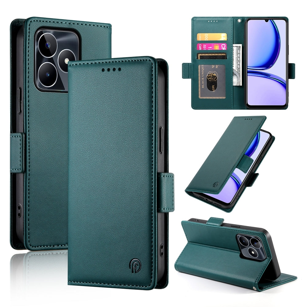 Realme C53 4G Wallet Case - Luxury Magnetic PU Leather Flip Cover with Card Slots, Stand & Shockproof Protection