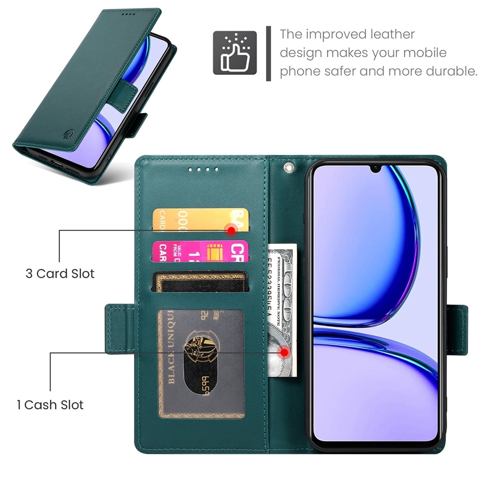 Realme Narzo N53 4G Wallet Case - Luxury Magnetic PU Leather Flip Cover with Card Slots, Stand & Shockproof Protection