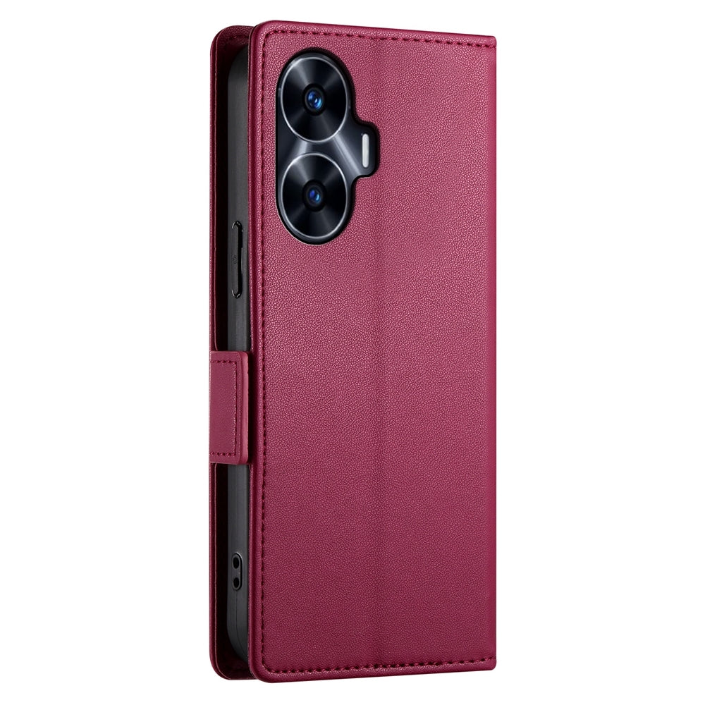 Realme C55 4G Wallet Case - Luxury Magnetic PU Leather Flip Cover with Card Slots, Stand & Shockproof Protection