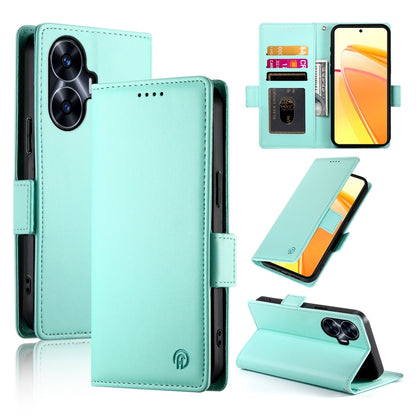 Realme Narzo N55 Wallet Case - Luxury Magnetic PU Leather Flip Cover with Card Slots, Stand & Shockproof Protection