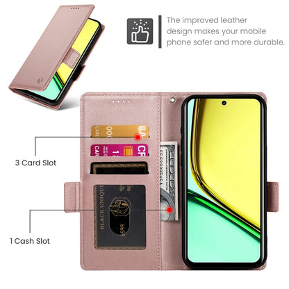 Realme C67 4G Global Wallet Case - Luxury Magnetic PU Leather Flip Cover with Card Slots, Stand & Shockproof Protection