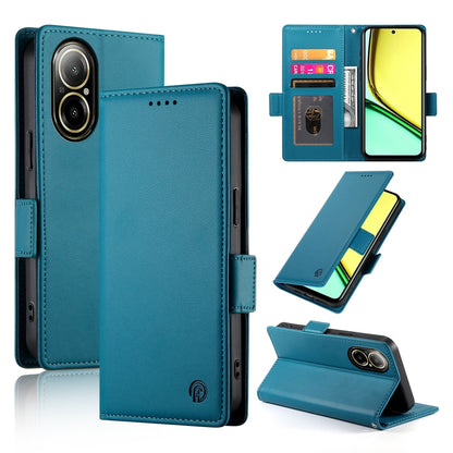 Realme C67 4G Global Wallet Case - Luxury Magnetic PU Leather Flip Cover with Card Slots, Stand & Shockproof Protection