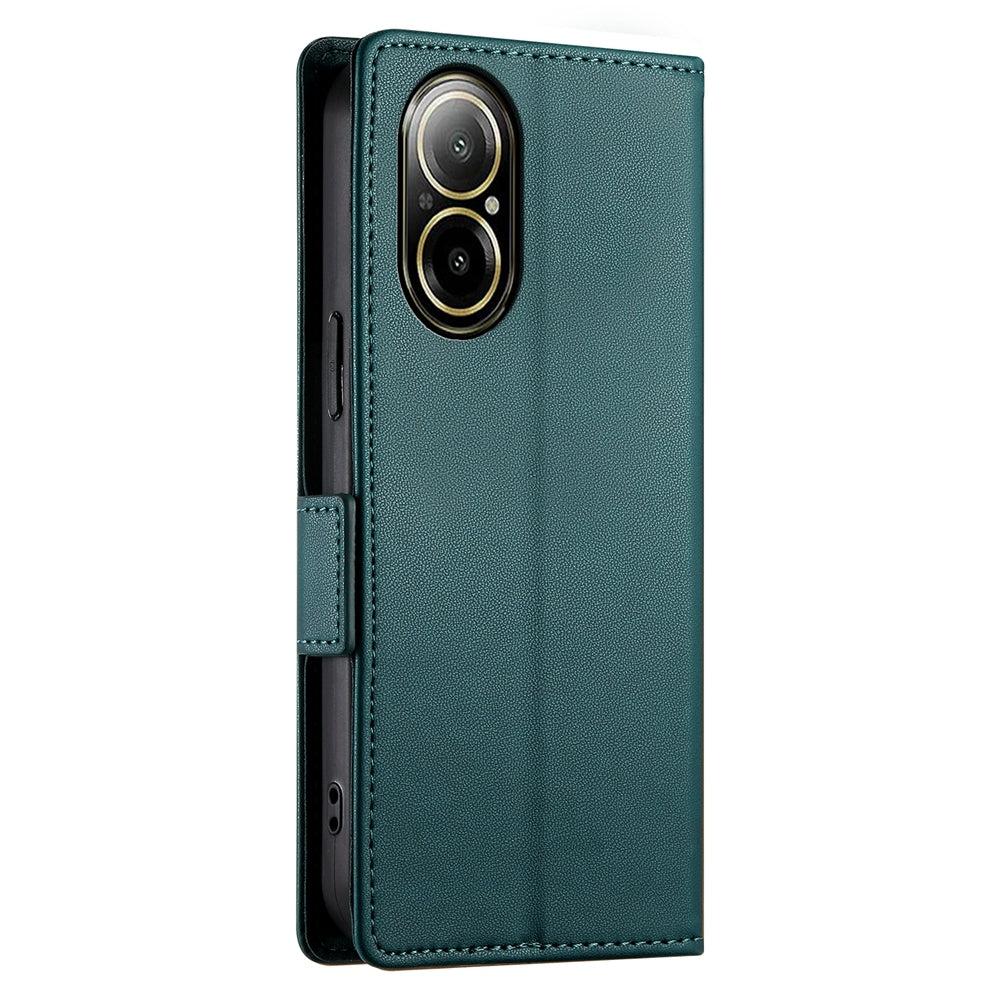 Realme C67 4G Global Wallet Case - Luxury Magnetic PU Leather Flip Cover with Card Slots, Stand & Shockproof Protection