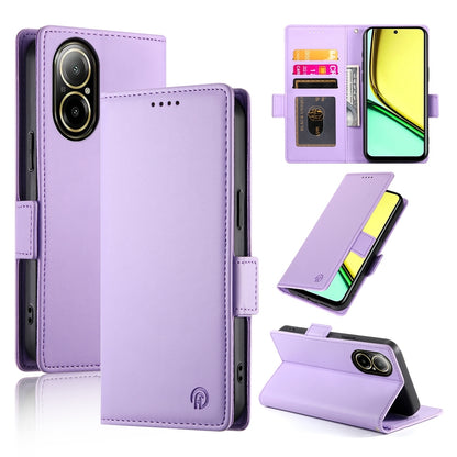 Realme C67 4G Global Wallet Case - Luxury Magnetic PU Leather Flip Cover with Card Slots, Stand & Shockproof Protection