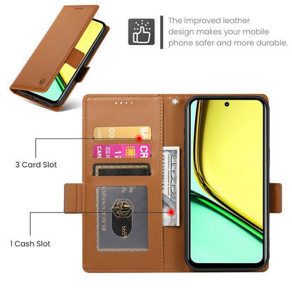 Realme C67 4G Global Wallet Case - Luxury Magnetic PU Leather Flip Cover with Card Slots, Stand & Shockproof Protection