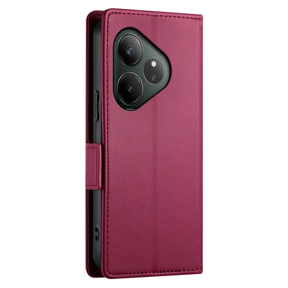 Realme GT 6 Global Wallet Case - Luxury Magnetic PU Leather Flip Cover with Card Slots, Stand & Shockproof Protection