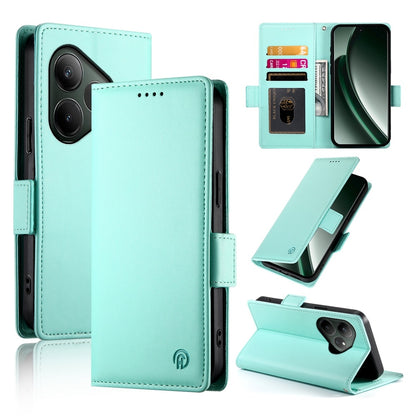Realme GT 6 Global Wallet Case - Luxury Magnetic PU Leather Flip Cover with Card Slots, Stand & Shockproof Protection