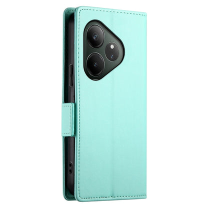 Realme GT 6 Global Wallet Case - Luxury Magnetic PU Leather Flip Cover with Card Slots, Stand & Shockproof Protection