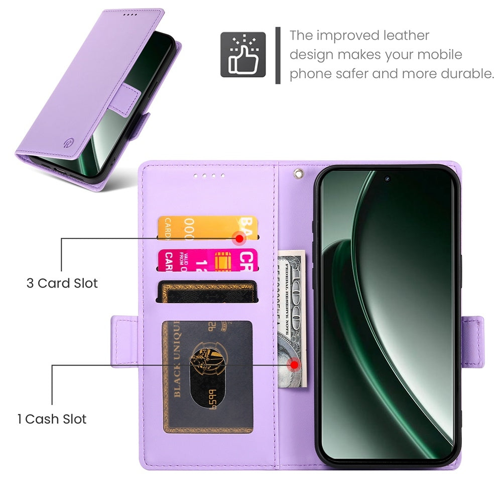 Realme GT 6 Global Wallet Case - Luxury Magnetic PU Leather Flip Cover with Card Slots, Stand & Shockproof Protection