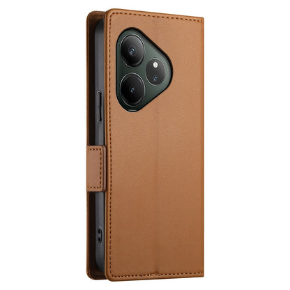 Realme GT 6 Global Wallet Case - Luxury Magnetic PU Leather Flip Cover with Card Slots, Stand & Shockproof Protection