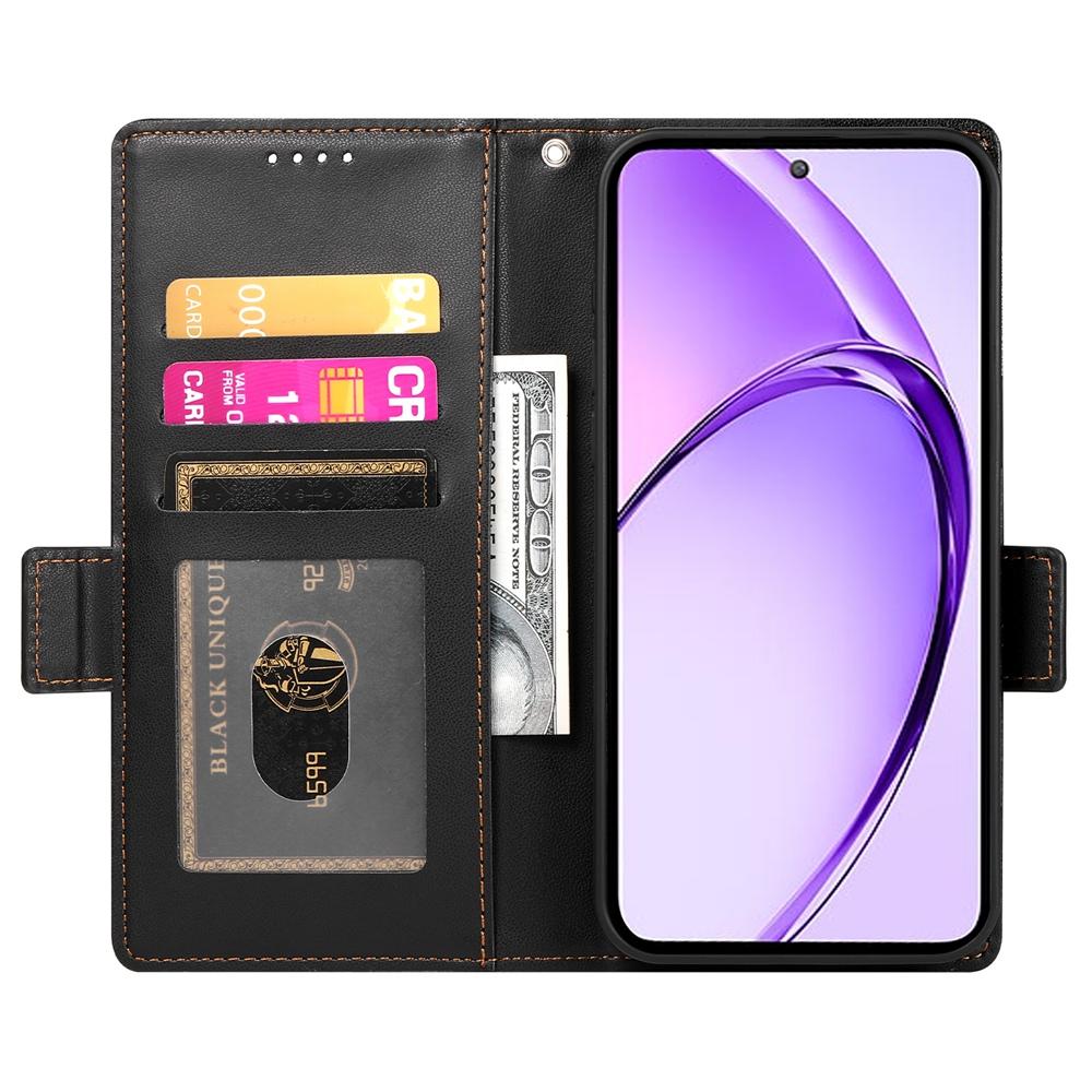 Realme 13+ Wallet Case - Luxury Magnetic PU Leather Flip Cover with Card Slots, Stand & Shockproof Protection