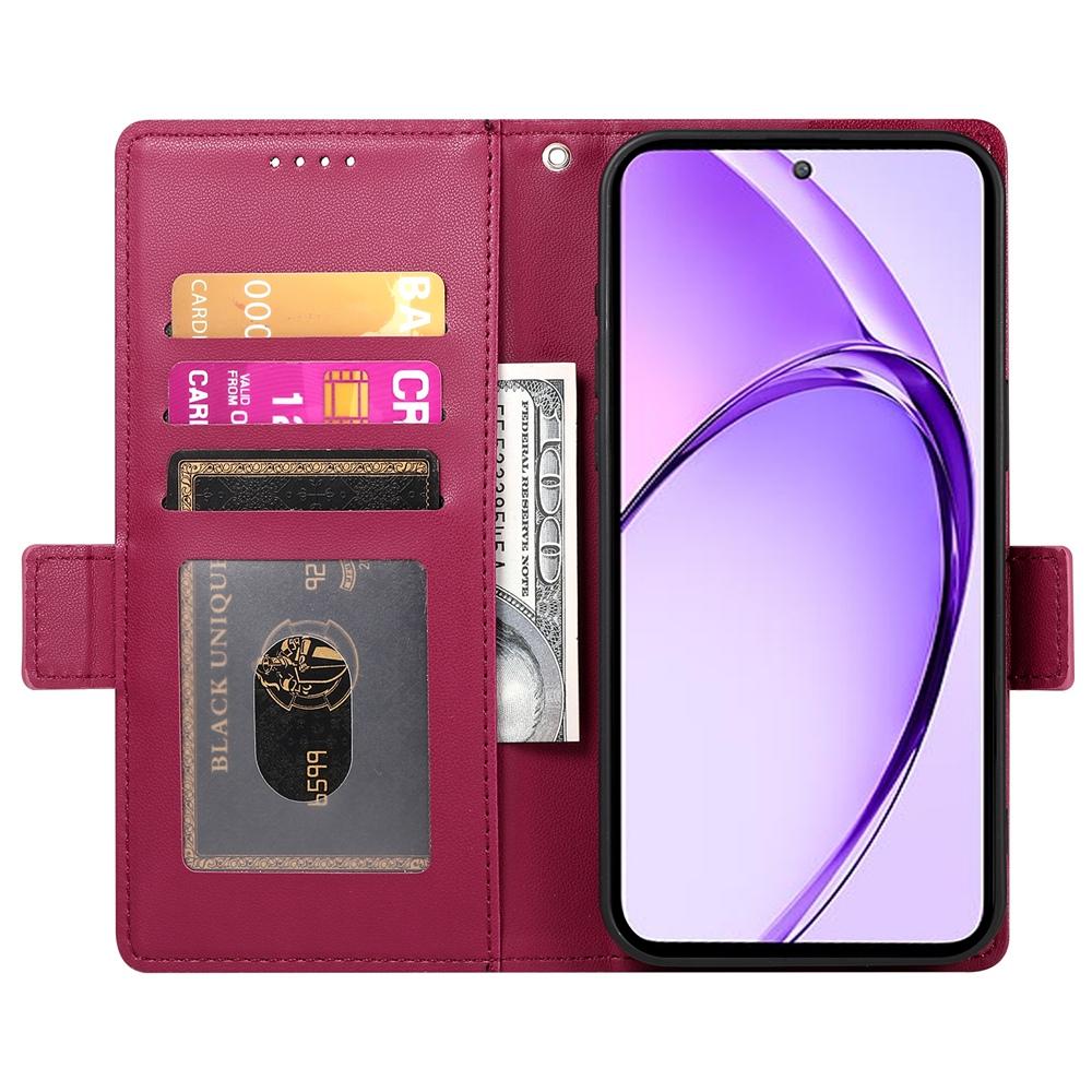 Realme 13+ Wallet Case - Luxury Magnetic PU Leather Flip Cover with Card Slots, Stand & Shockproof Protection