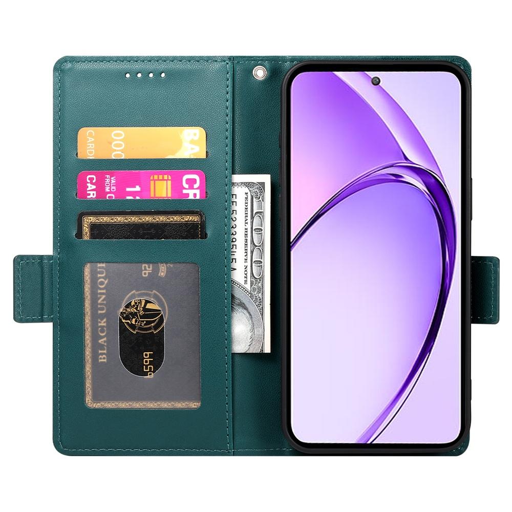 Realme 13+ Wallet Case - Luxury Magnetic PU Leather Flip Cover with Card Slots, Stand & Shockproof Protection