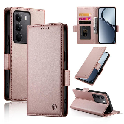 Realme 14x Wallet Case - Luxury Magnetic PU Leather Flip Cover with Card Slots, Stand & Shockproof Protection