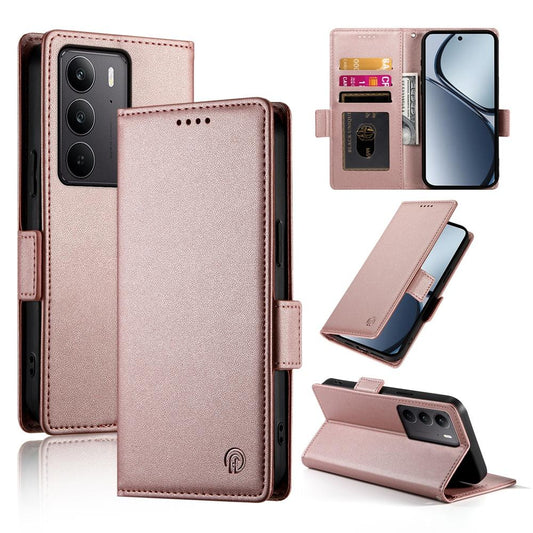 Realme 14x Wallet Case - Luxury Magnetic PU Leather Flip Cover with Card Slots, Stand & Shockproof Protection