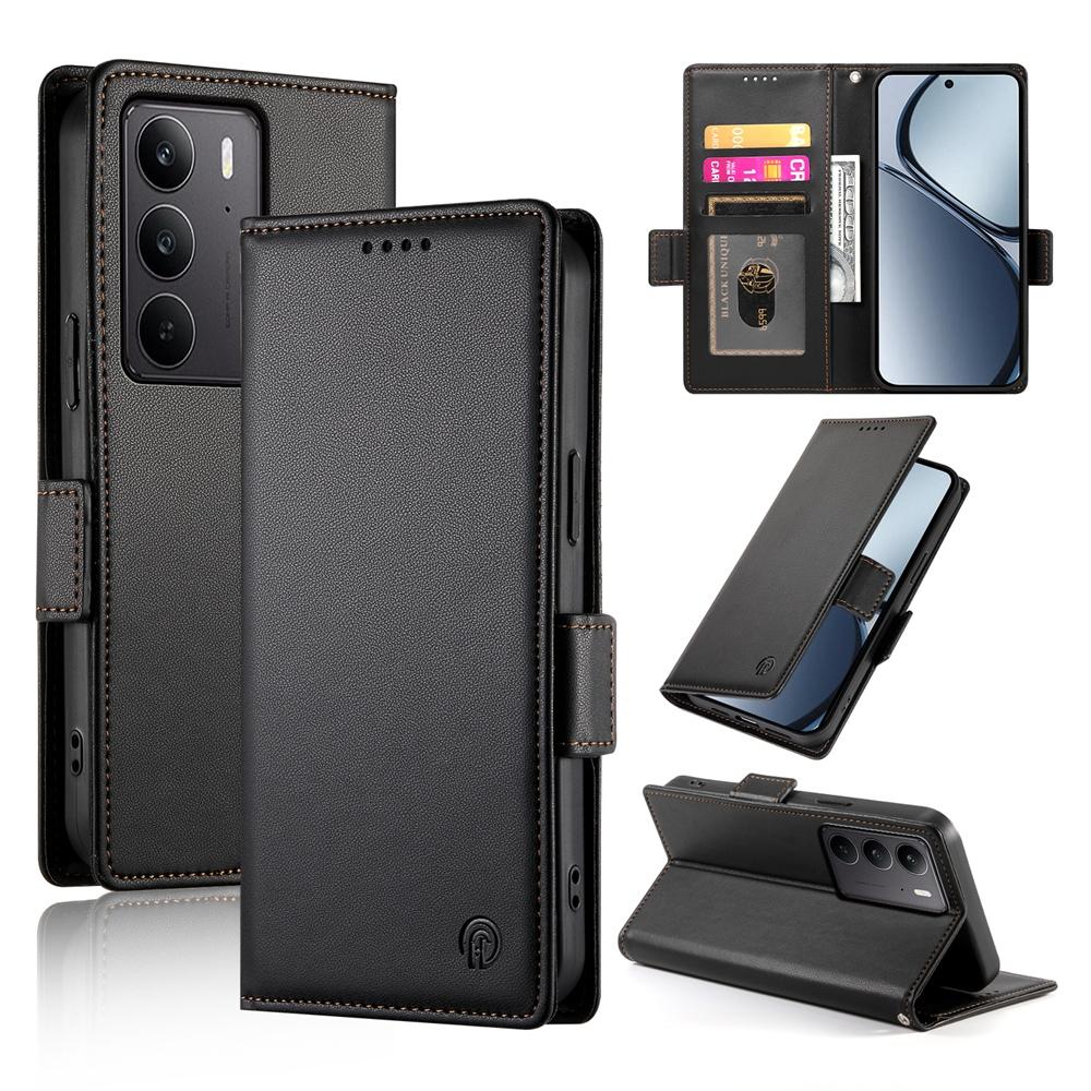 Realme C75 Wallet Case - Luxury Magnetic PU Leather Flip Cover with Card Slots, Stand & Shockproof Protection