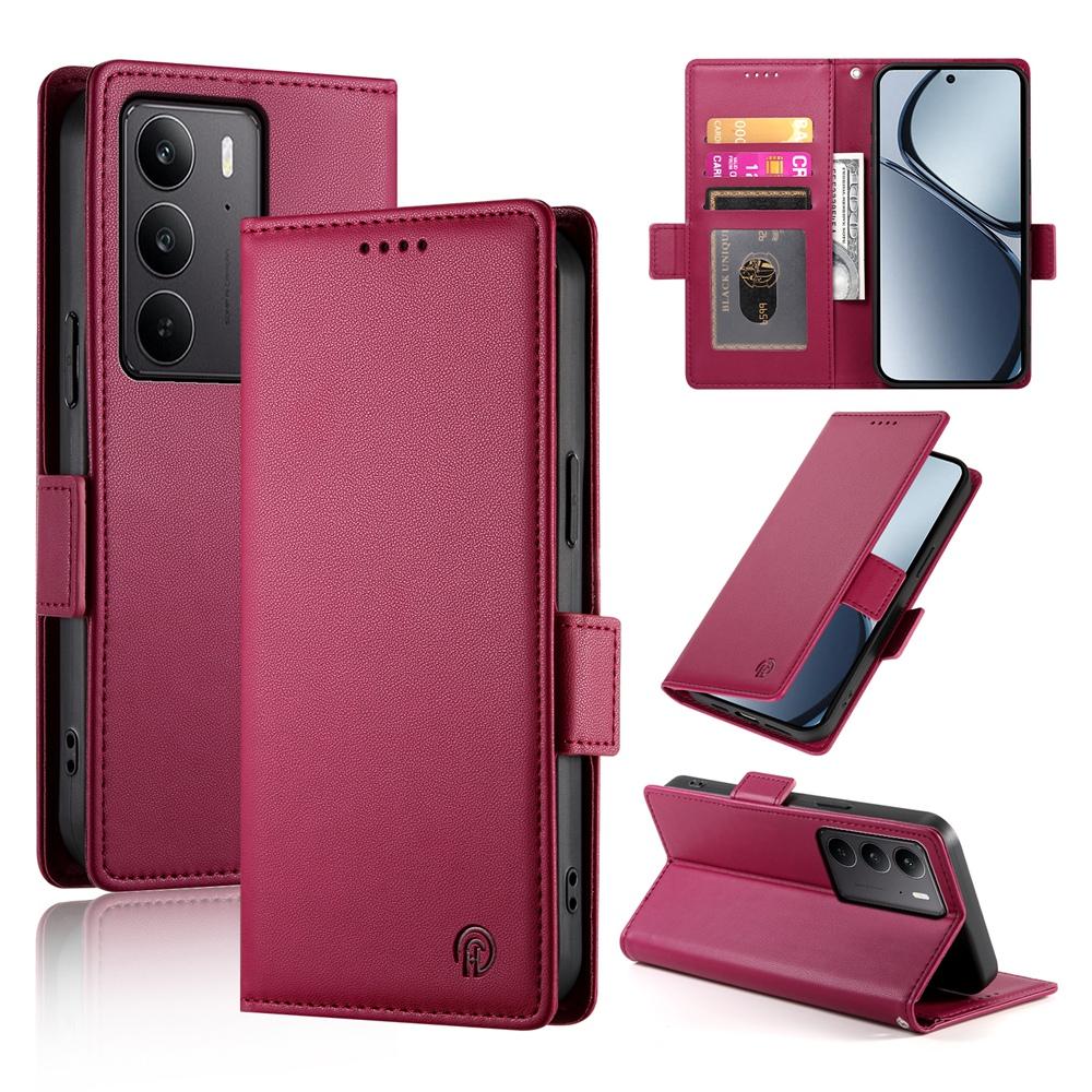Realme C75 Wallet Case - Luxury Magnetic PU Leather Flip Cover with Card Slots, Stand & Shockproof Protection