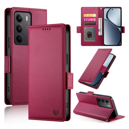 Realme C75 Wallet Case - Luxury Magnetic PU Leather Flip Cover with Card Slots, Stand & Shockproof Protection