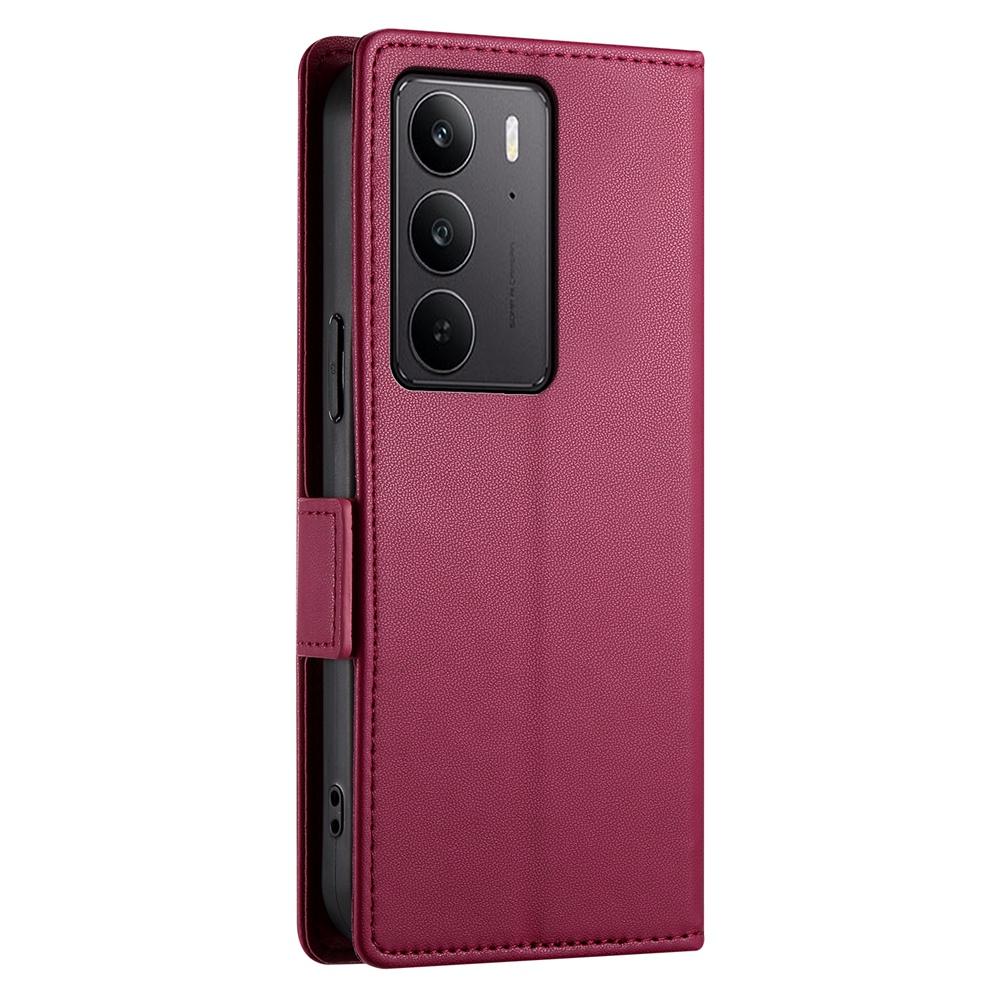 Realme 14x Wallet Case - Luxury Magnetic PU Leather Flip Cover with Card Slots, Stand & Shockproof Protection