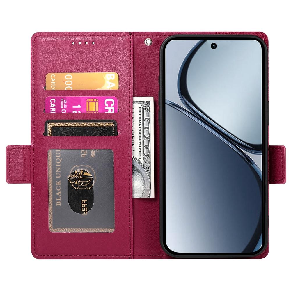 Realme C75 Wallet Case - Luxury Magnetic PU Leather Flip Cover with Card Slots, Stand & Shockproof Protection