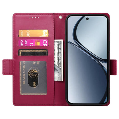 Realme 14x Wallet Case - Luxury Magnetic PU Leather Flip Cover with Card Slots, Stand & Shockproof Protection