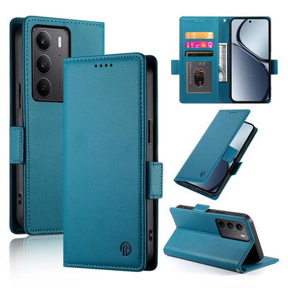 Realme C75 Wallet Case - Luxury Magnetic PU Leather Flip Cover with Card Slots, Stand & Shockproof Protection