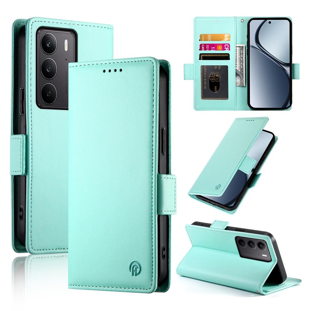 Realme C75 Wallet Case - Luxury Magnetic PU Leather Flip Cover with Card Slots, Stand & Shockproof Protection