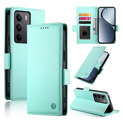 Realme 14x Wallet Case - Luxury Magnetic PU Leather Flip Cover with Card Slots, Stand & Shockproof Protection