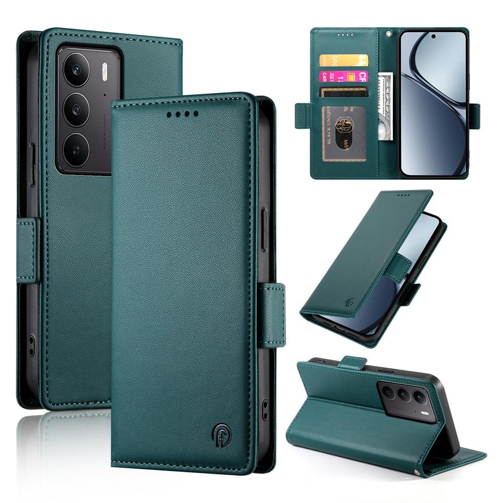 Realme C75 Wallet Case - Luxury Magnetic PU Leather Flip Cover with Card Slots, Stand & Shockproof Protection