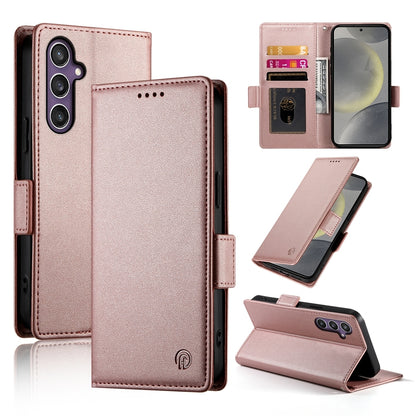 Samsung Galaxy S24 5G Wallet Case - Luxury Magnetic PU Leather Flip Cover with Card Slots, Stand & Shockproof Protection