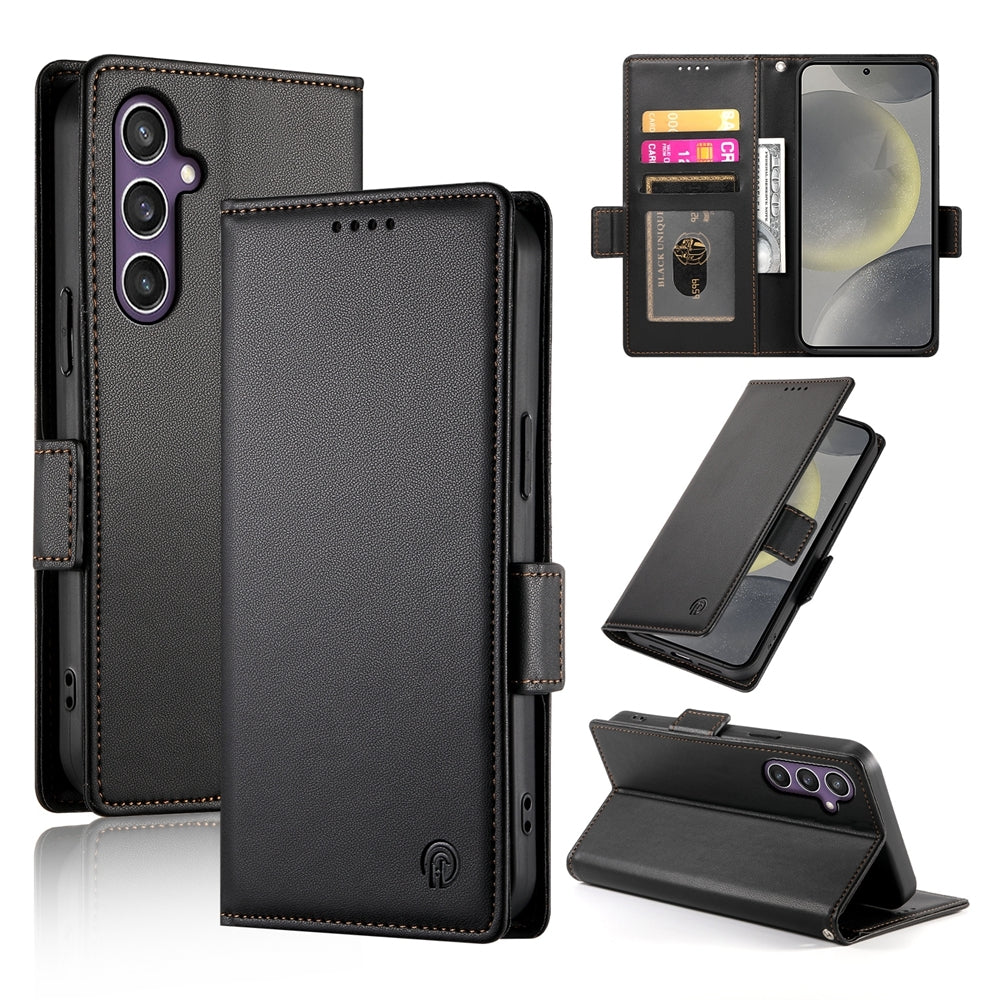 Samsung Galaxy S24 5G Wallet Case - Luxury Magnetic PU Leather Flip Cover with Card Slots, Stand & Shockproof Protection