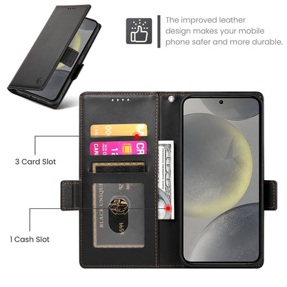 Samsung Galaxy S24 5G Wallet Case - Luxury Magnetic PU Leather Flip Cover with Card Slots, Stand & Shockproof Protection