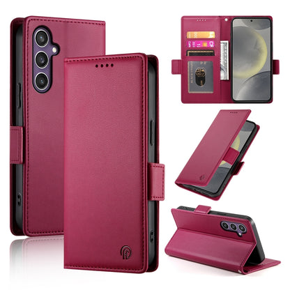 Samsung Galaxy S24 5G Wallet Case - Luxury Magnetic PU Leather Flip Cover with Card Slots, Stand & Shockproof Protection
