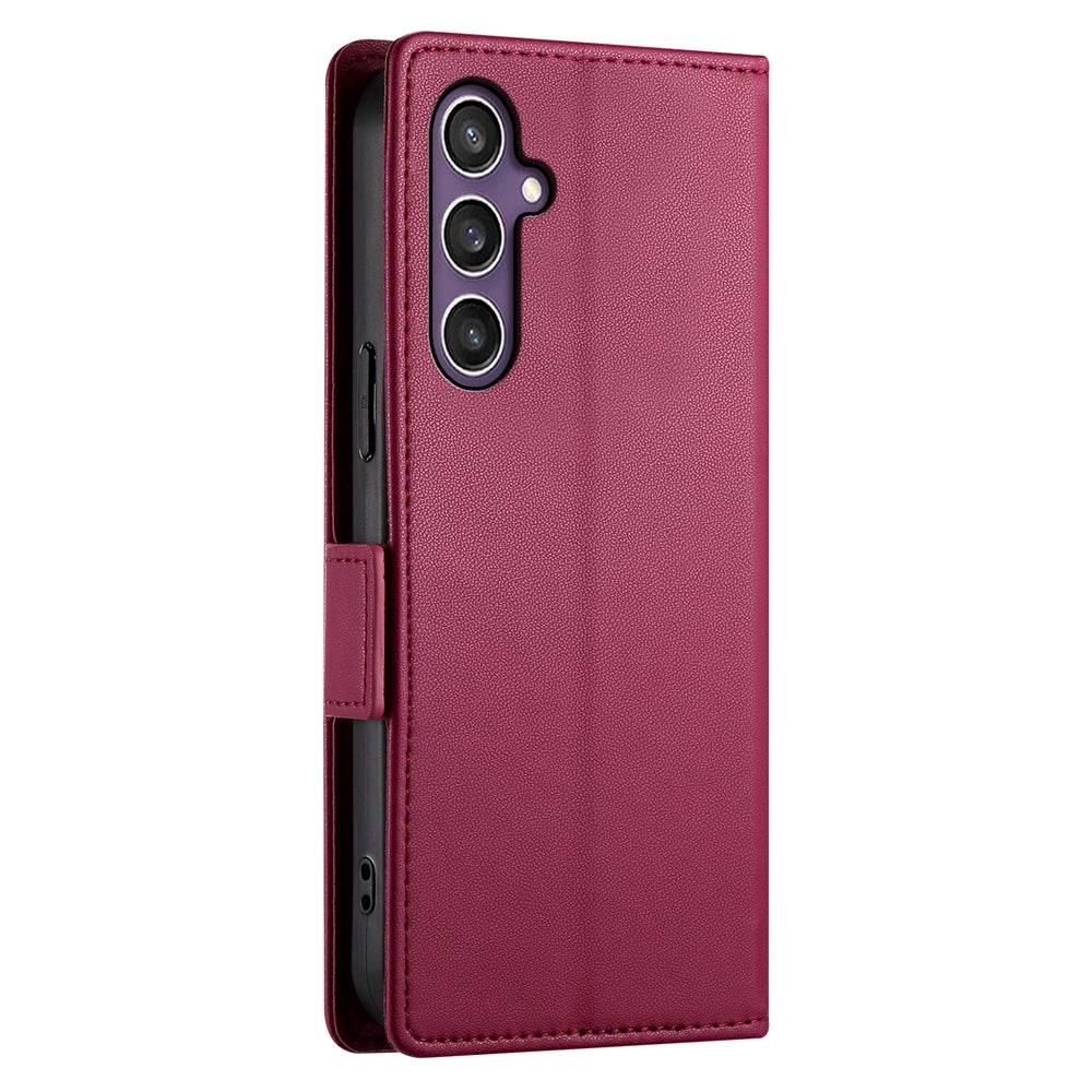 Samsung Galaxy S24 5G Wallet Case - Luxury Magnetic PU Leather Flip Cover with Card Slots, Stand & Shockproof Protection