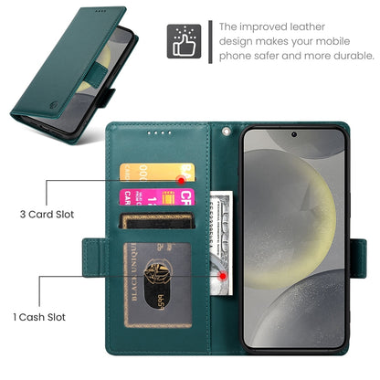 Samsung Galaxy S24 5G Wallet Case - Luxury Magnetic PU Leather Flip Cover with Card Slots, Stand & Shockproof Protection