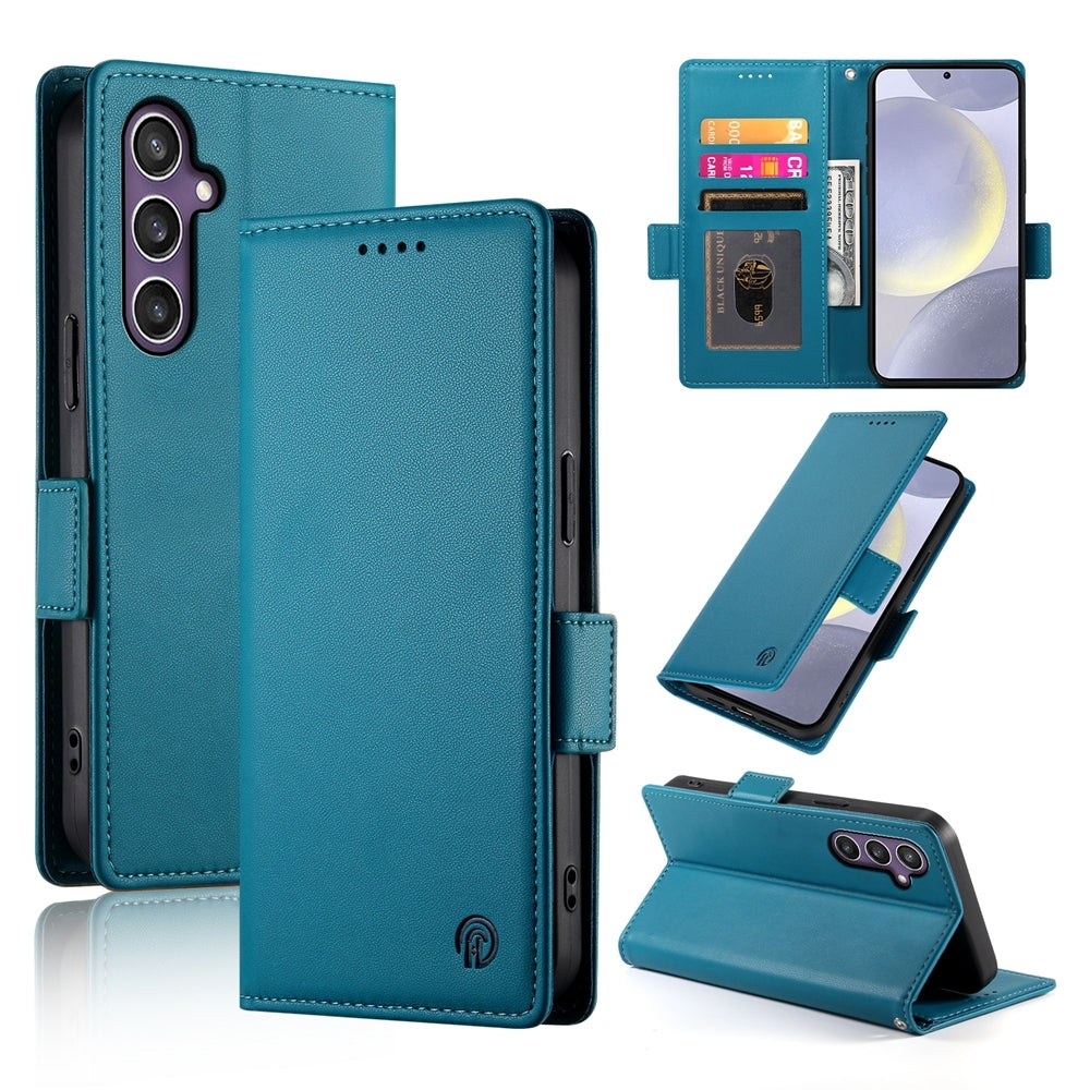 Samsung Galaxy S24+ 5G Wallet Case - Luxury Magnetic PU Leather Flip Cover with Card Slots, Stand & Shockproof Protection