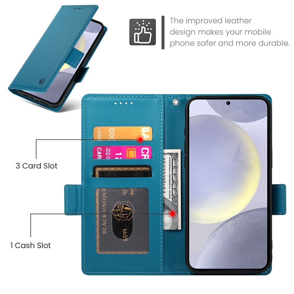 Samsung Galaxy S24+ 5G Wallet Case - Luxury Magnetic PU Leather Flip Cover with Card Slots, Stand & Shockproof Protection