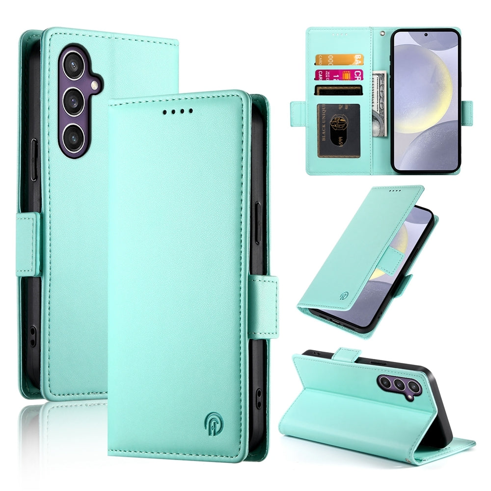 Samsung Galaxy S24+ 5G Wallet Case - Luxury Magnetic PU Leather Flip Cover with Card Slots, Stand & Shockproof Protection