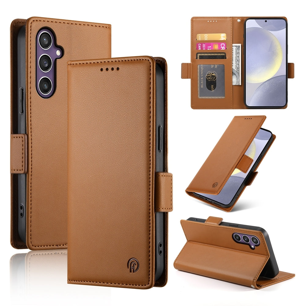 Samsung Galaxy S24+ 5G Wallet Case - Luxury Magnetic PU Leather Flip Cover with Card Slots, Stand & Shockproof Protection